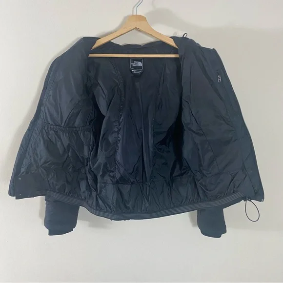 The North Face Down Filled Hooded Puffer Jacket Black - M - Picture 15 of 16